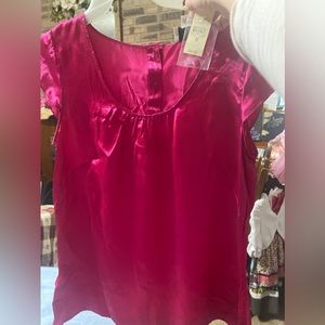 New with tags / Loft silk shirt size 8